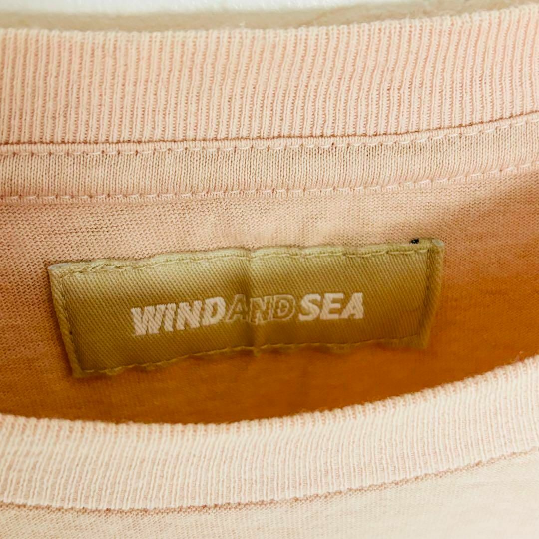 WIND AND SEA(ウィンダンシー)のウィンダンシー WIND AND SEA Tシャツ ピンク ビッグシルエット メンズのトップス(Tシャツ/カットソー(半袖/袖なし))の商品写真