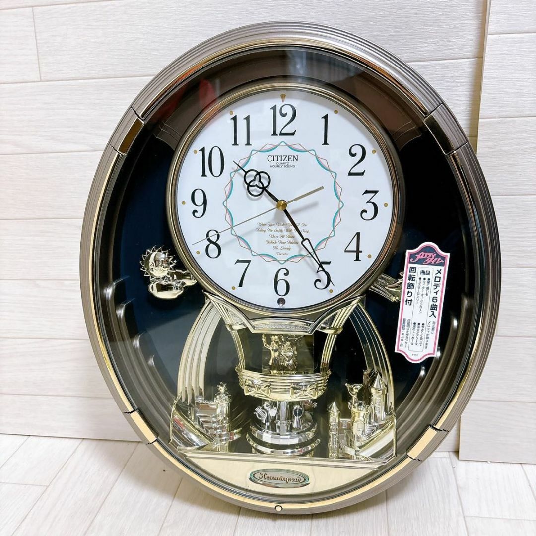 CITIZEN(シチズン)のCITIZEN シチズン からくり時計 ハミングロード735 4MH735 良品 インテリア/住まい/日用品のインテリア小物(掛時計/柱時計)の商品写真