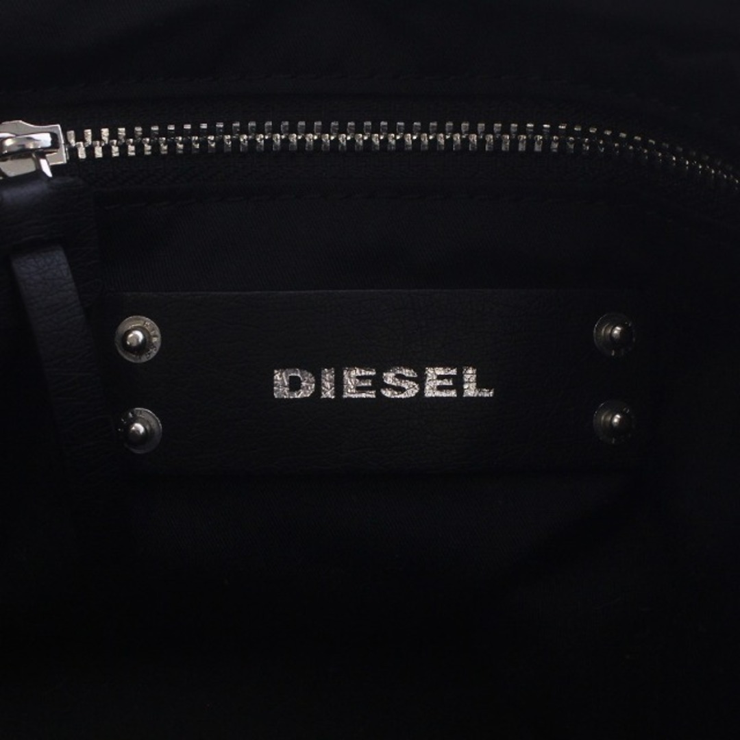 DIESEL(ディーゼル)のディーゼル ガーリー ハンドバッグ ミニボストン ロゴ デニム生地 青 黒 レディースのバッグ(ハンドバッグ)の商品写真