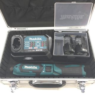 △△MAKITA マキタ 7.2V充電式 ペンインパクトドライバ 充電器・充電池2個・ケース付  TD022DSHX ブルー