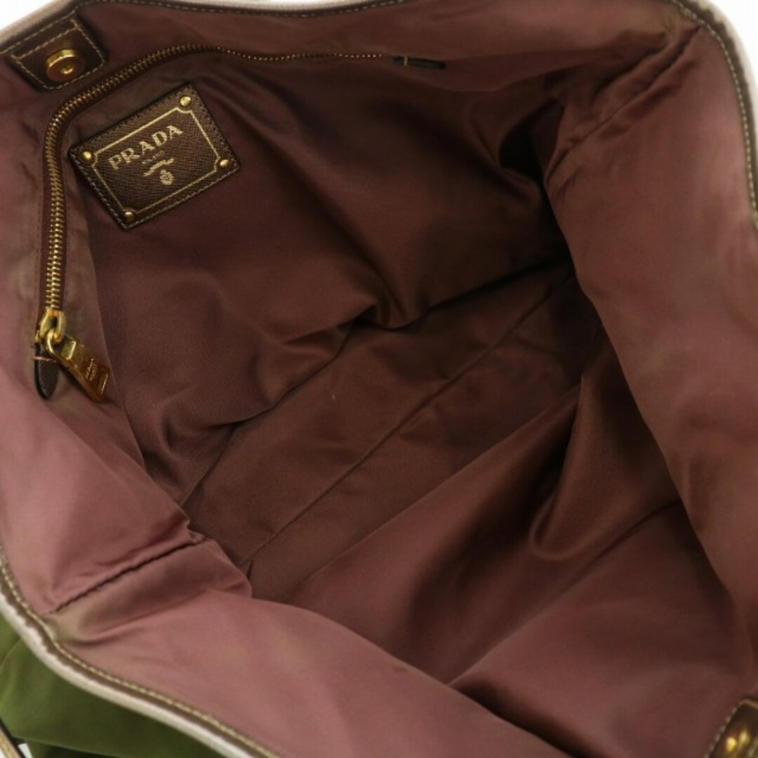 PRADA(プラダ)のプラダ ハンドバッグ トートバッグ ショルダーバッグ カーキ BR4001 レディースのバッグ(トートバッグ)の商品写真