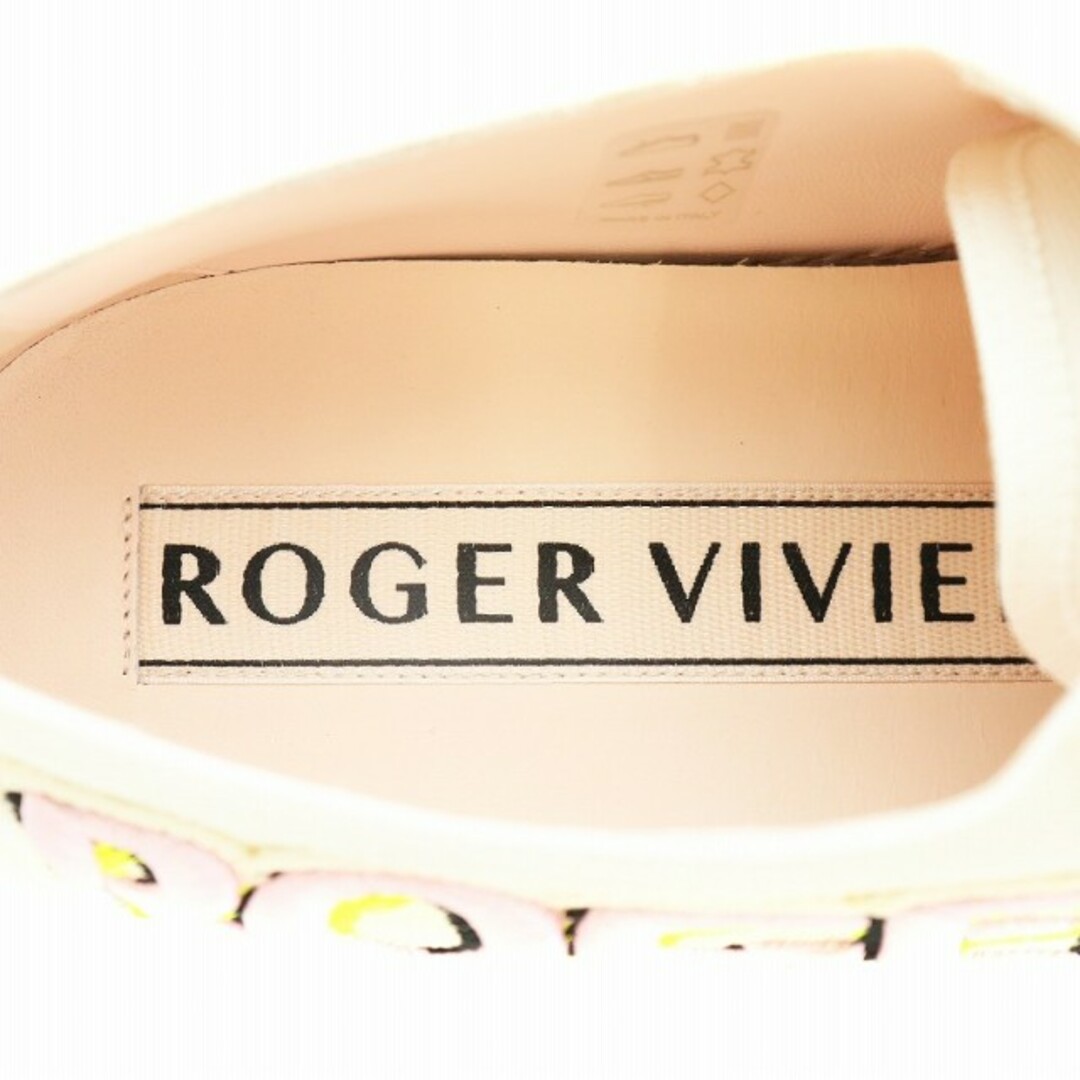 ROGER VIVIER(ロジェヴィヴィエ)のロジェヴィヴィエ コールミー パッチ スニーカー 38 25.0cm 白 レディースの靴/シューズ(スニーカー)の商品写真