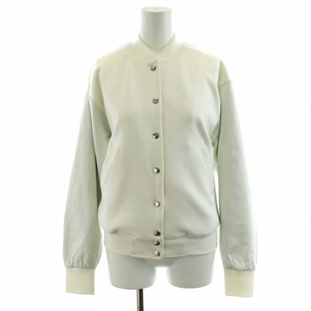 DIESEL(ディーゼル)のディーゼル ブルゾン ジャケット 袖切替 羊革 ラムレザー ハート XS 白 レディースのジャケット/アウター(ブルゾン)の商品写真