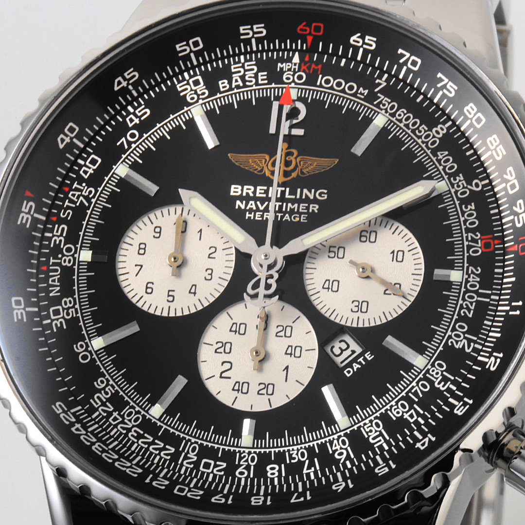 BREITLING(ブライトリング)のブライトリング ナビタイマー ヘリテージ A355B54NP(A35350) メンズ 中古 腕時計 メンズの時計(腕時計(アナログ))の商品写真