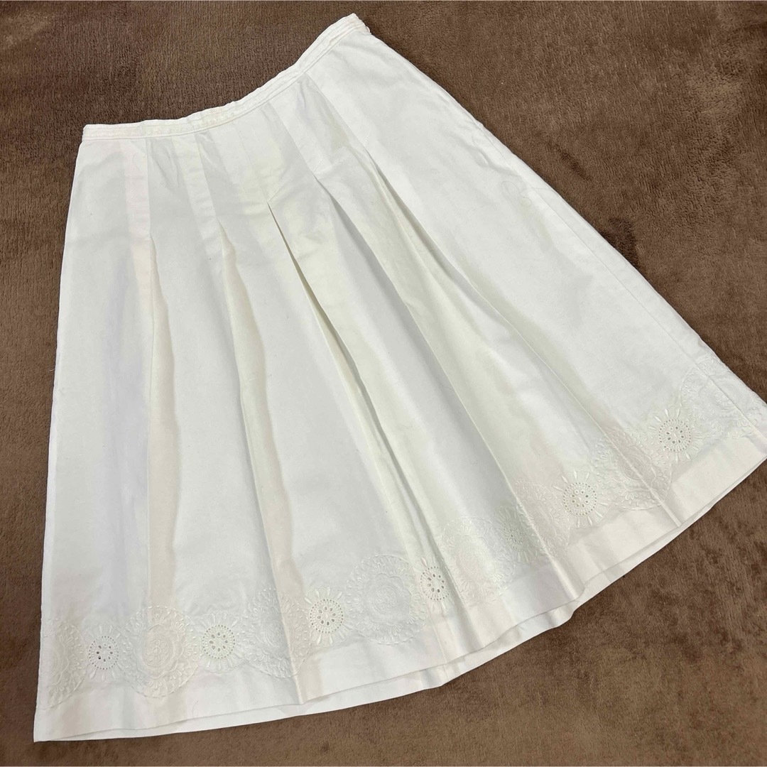 AMACA(アマカ)のアマカ　麻綿スカート レディースのスカート(ひざ丈スカート)の商品写真