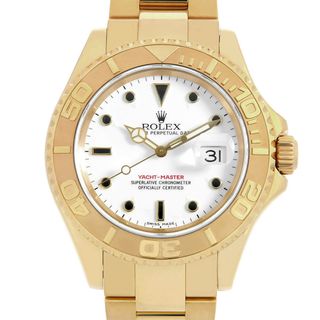 ロレックス(ROLEX)のロレックス ヨットマスター 16628 ホワイト P番 メンズ 中古 腕時計(腕時計(アナログ))