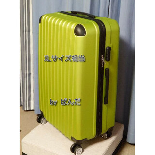 「大容量」スーツケース Lサイズ  オリーブグリーン 102L キャリーバッグ(スーツケース/キャリーバッグ)