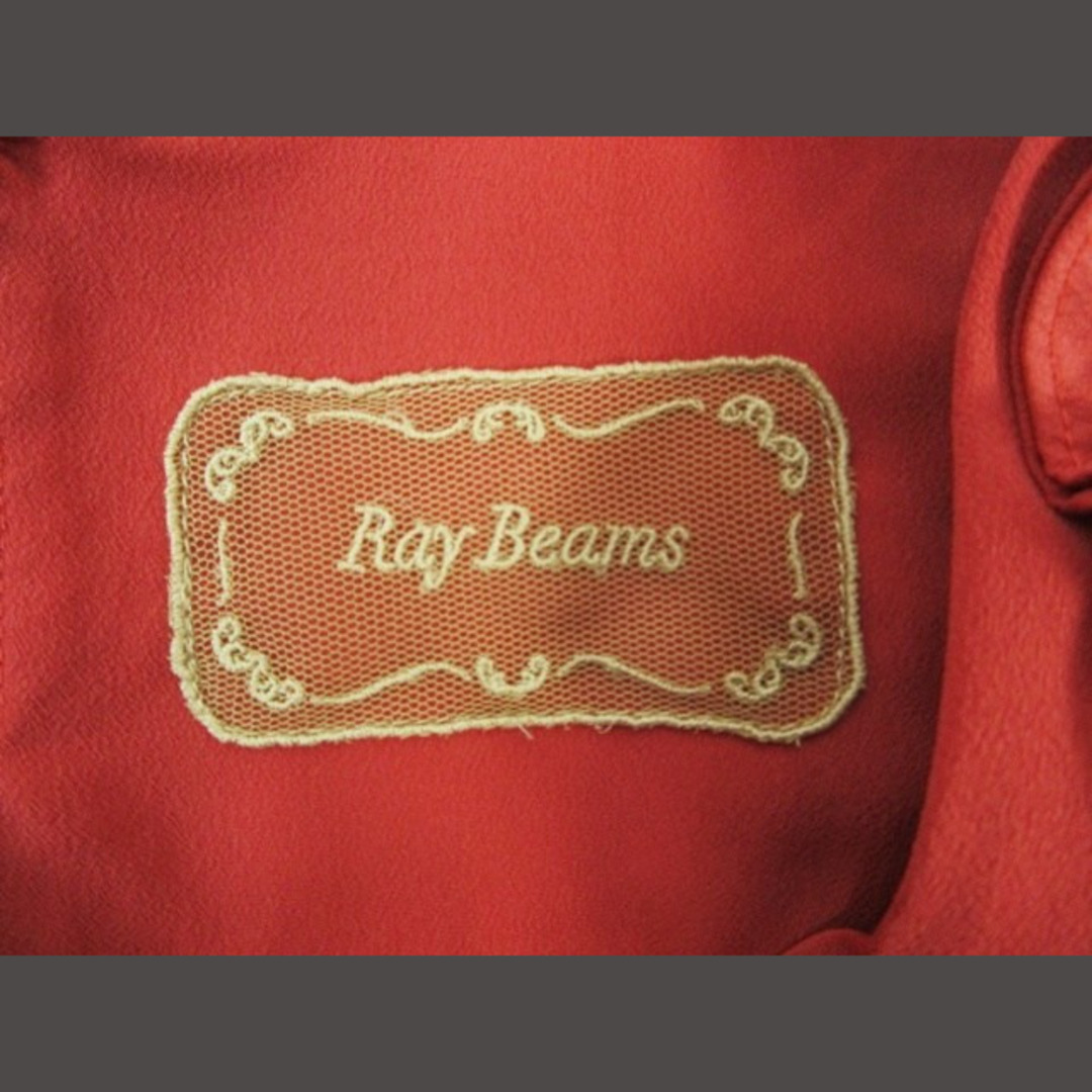 Ray BEAMS(レイビームス)のRay Beams ワンピース フリル 丸首 無地 シンプル 膝丈 裏地付き レディースのワンピース(ひざ丈ワンピース)の商品写真