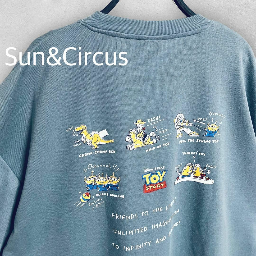 メンズ大きいサイズ5L トイストーリー Disney バックプリント Tシャツ メンズのトップス(Tシャツ/カットソー(半袖/袖なし))の商品写真