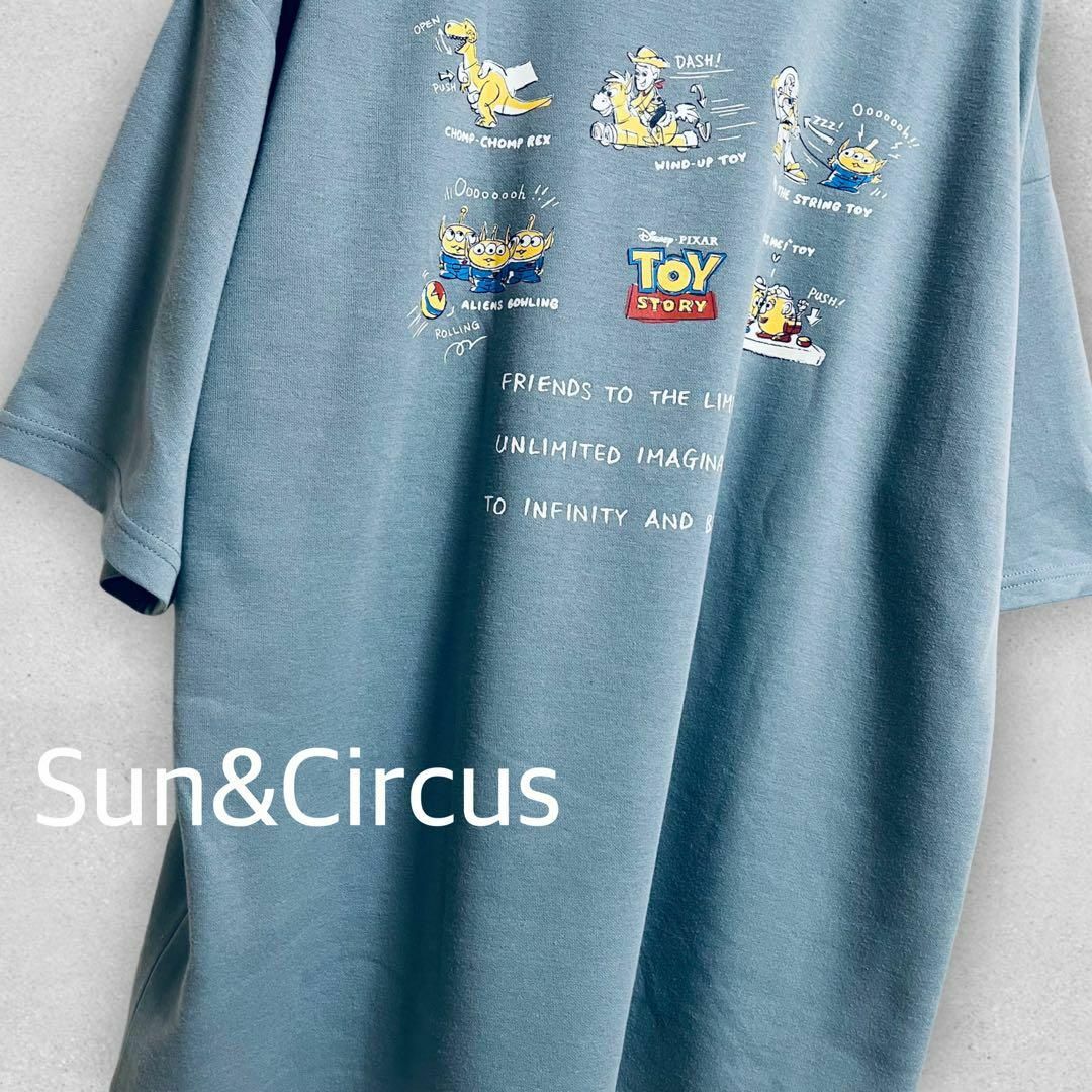 メンズ大きいサイズ5L トイストーリー Disney バックプリント Tシャツ メンズのトップス(Tシャツ/カットソー(半袖/袖なし))の商品写真