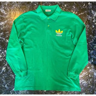 adidas アディダス　ラガーシャツ　90s トレフォイルタグ(Tシャツ/カットソー(半袖/袖なし))