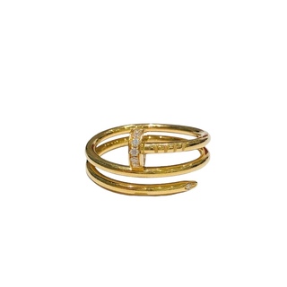 カルティエ(Cartier)の　カルティエ Cartier ジュストアンクル ダイヤリング #54 K18イエローゴールド ジュエリー(リング(指輪))