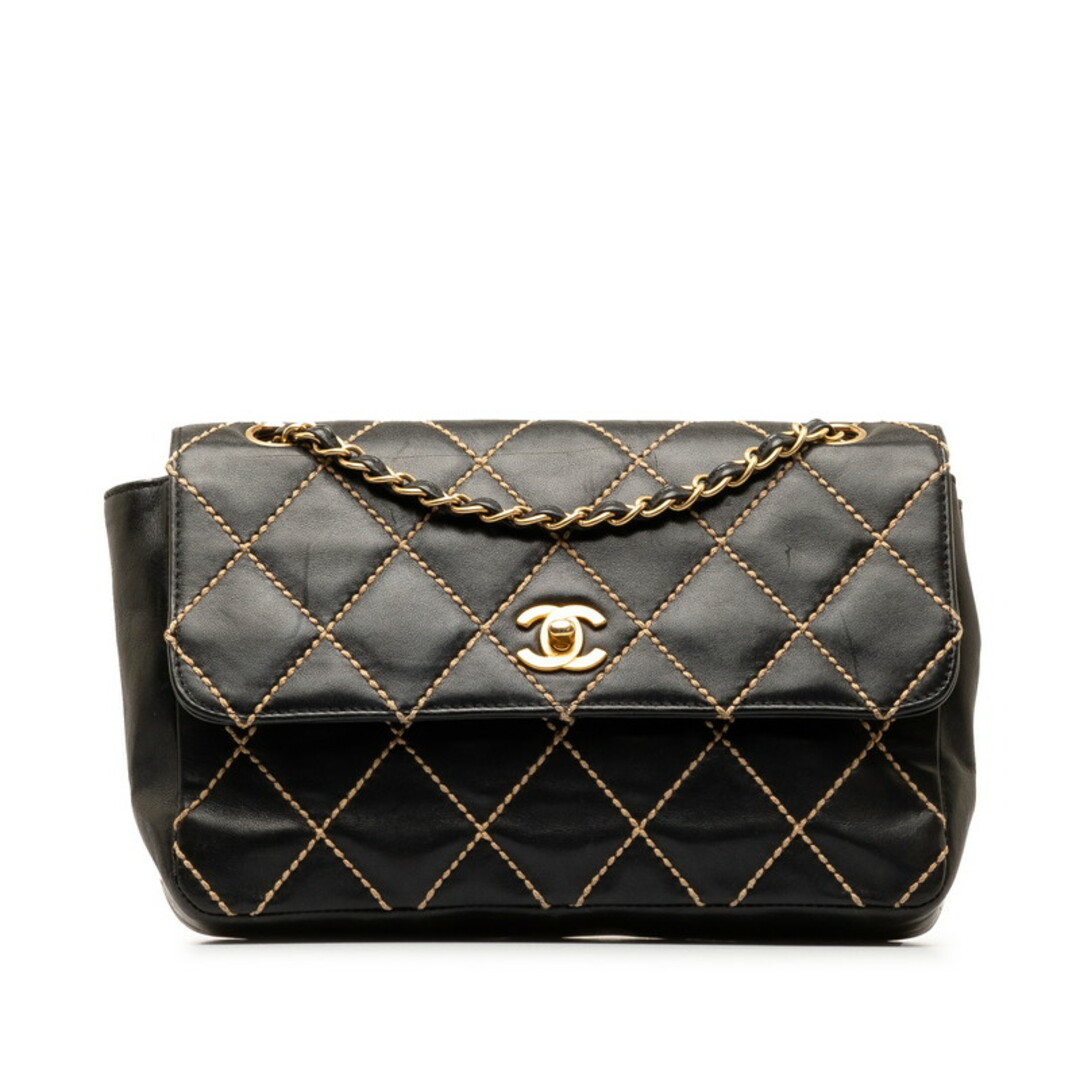 CHANEL(シャネル)のシャネル ワイルドステッチ ココマーク チェーン ショルダーバッグ レザー レディース CHANEL 【1-0148593】 レディースのバッグ(ショルダーバッグ)の商品写真