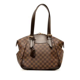 ルイヴィトン(LOUIS VUITTON)のルイ ヴィトン ダミエ ヴェローナMM ショルダーバッグ N41118 PVC レディース LOUIS VUITTON 【1-0148607】(ショルダーバッグ)