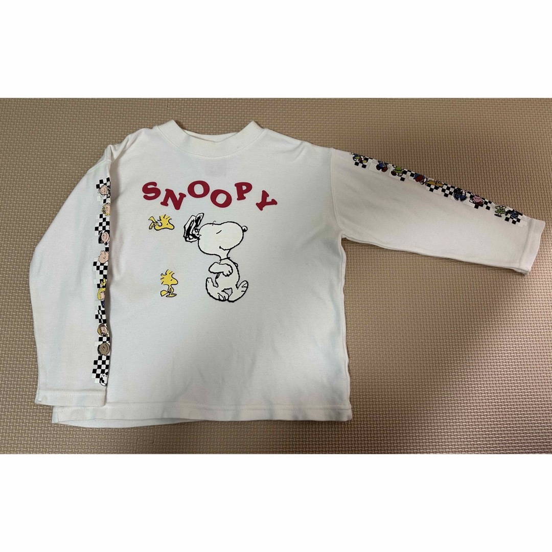 SNOOPY(スヌーピー)の【SNOOPY スヌーピー】長袖Tシャツ　ロンT キッズ　トップス　100cm キッズ/ベビー/マタニティのキッズ服男の子用(90cm~)(Tシャツ/カットソー)の商品写真