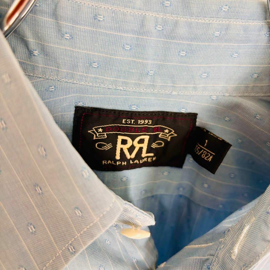 RRL(ダブルアールエル)の【美品】RRL ダブルアールエル ラルフローレン ストライプシャツ ワークシャツ メンズのトップス(Tシャツ/カットソー(七分/長袖))の商品写真