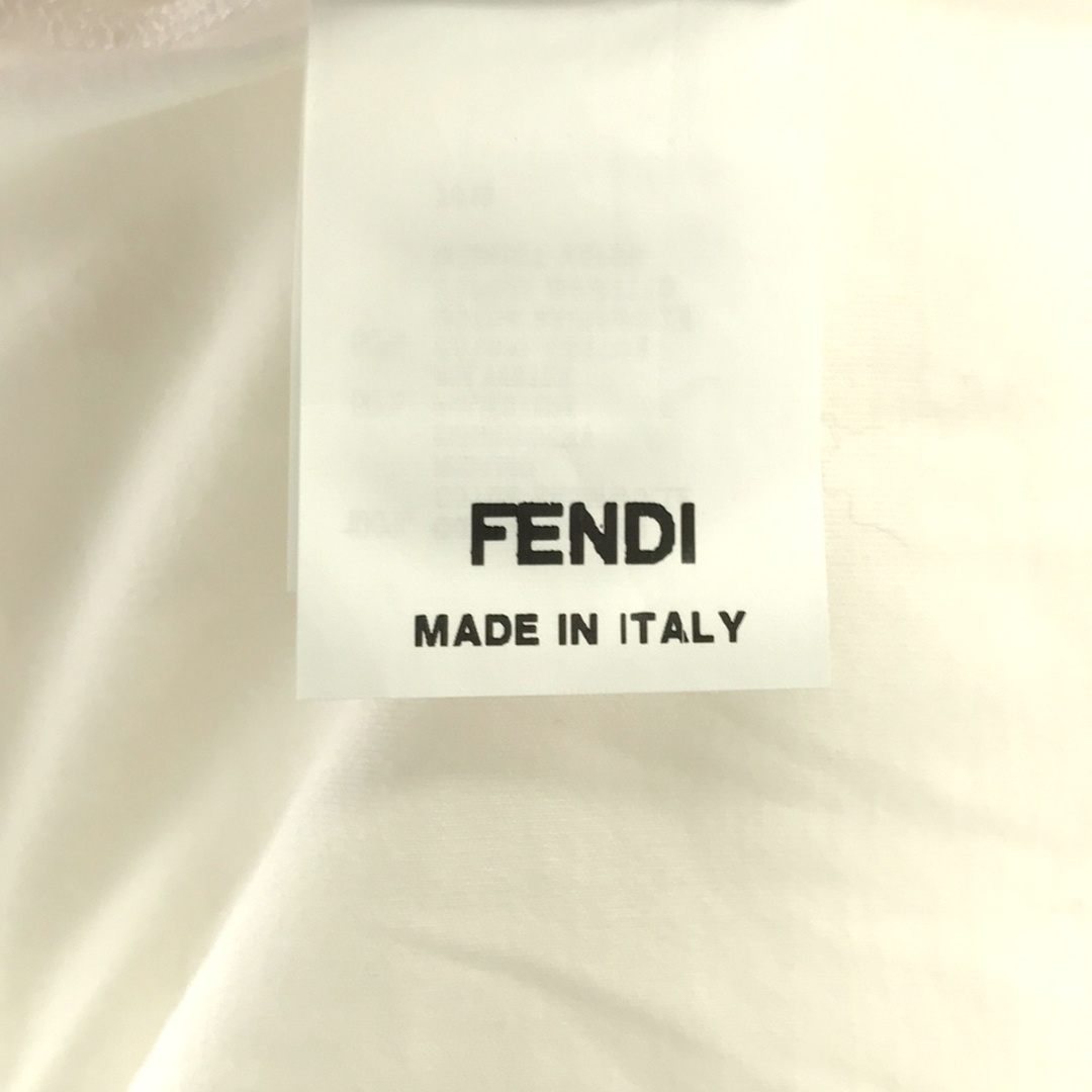 FENDI(フェンディ)のFENDI フェンディ チュールフラワーデザインTシャツ FY5850 ホワイト 42 レディースのトップス(Tシャツ(半袖/袖なし))の商品写真