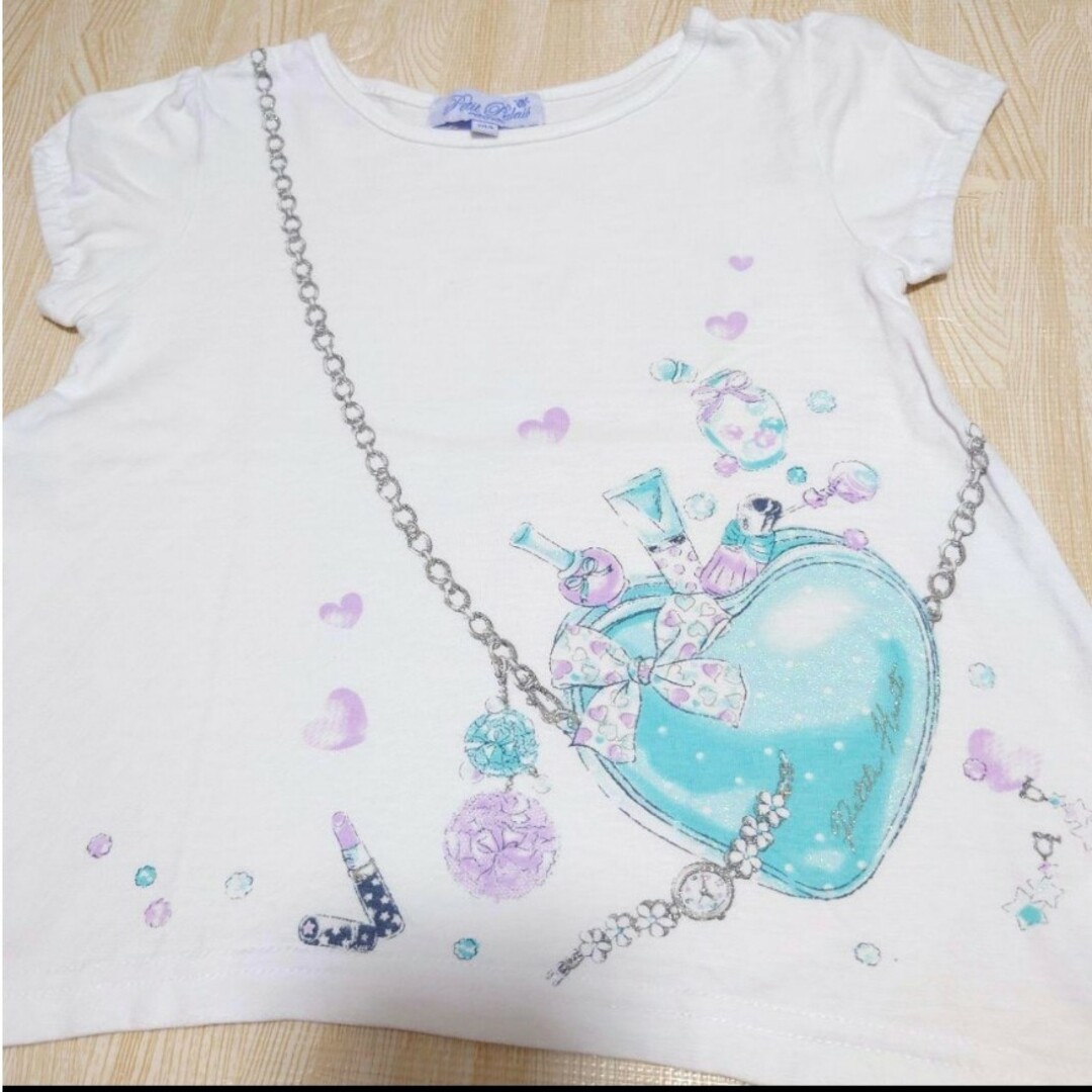 motherways(マザウェイズ)のだまし絵♡チェーンポシェット♡Tシャツ♡105 キッズ/ベビー/マタニティのキッズ服女の子用(90cm~)(Tシャツ/カットソー)の商品写真