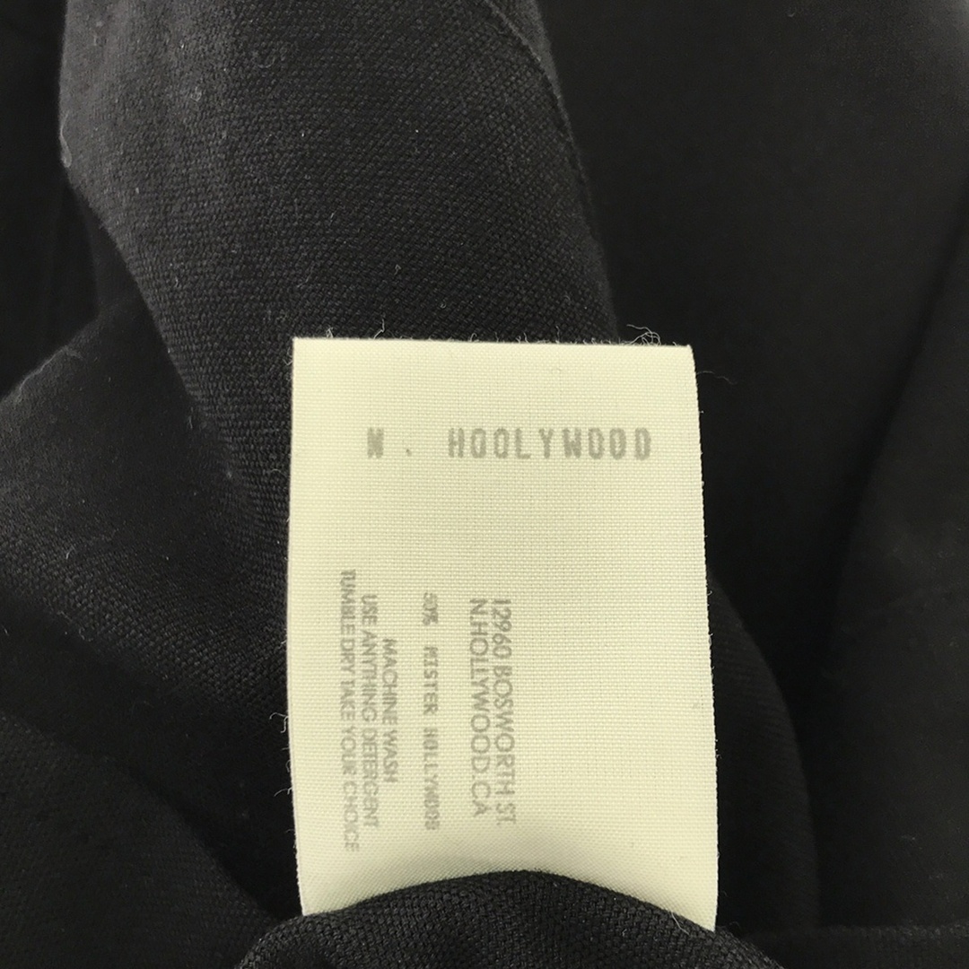 N.HOOLYWOOD(エヌハリウッド)のN.HOOLYWOOD エヌハリウッド 18AW ポリエステルポケット長袖シャツ 182-SH27-050 ブラック 36 メンズのトップス(シャツ)の商品写真