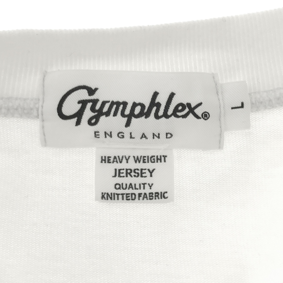 GYMPHLEX(ジムフレックス)のGymphlex ジムフレックス クルーネックロングスリーブTシャツ GY-C0102 ホワイト L メンズのトップス(Tシャツ/カットソー(七分/長袖))の商品写真