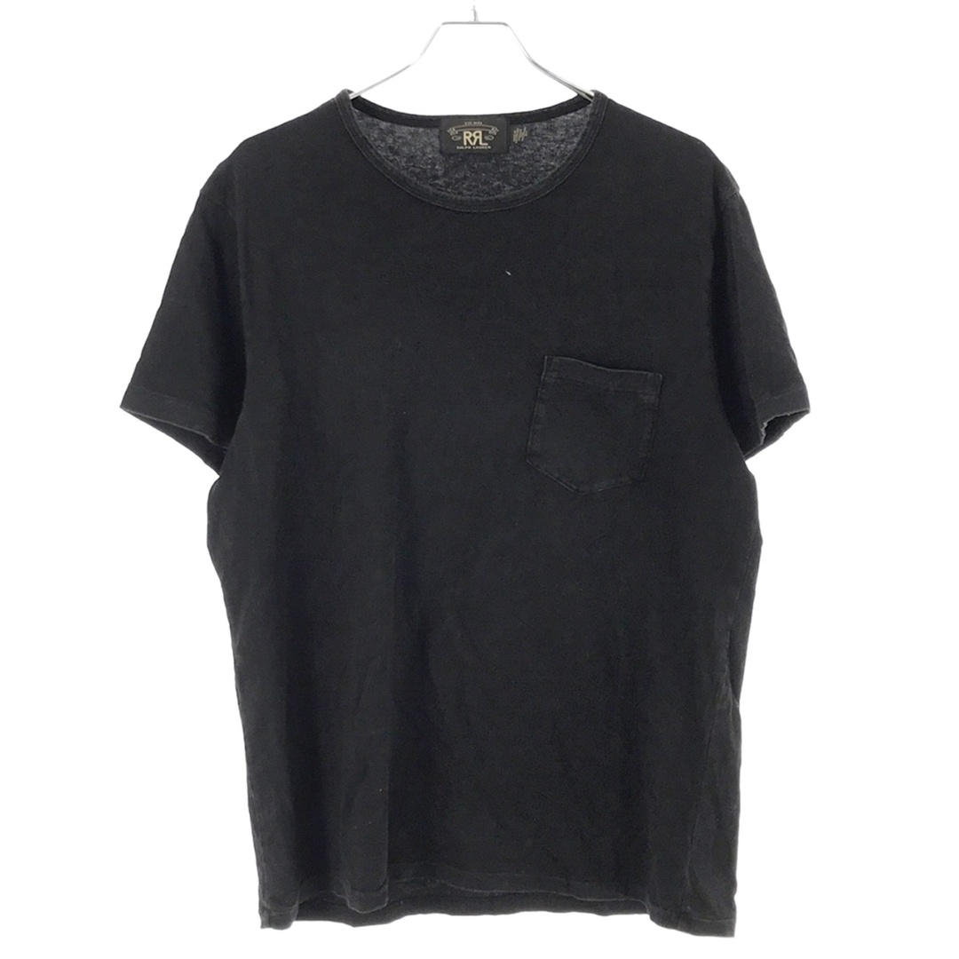 RRL(ダブルアールエル)のRRL ダブルアールエル クルーネックポケットTシャツ  ブラック系 L メンズのトップス(Tシャツ/カットソー(半袖/袖なし))の商品写真