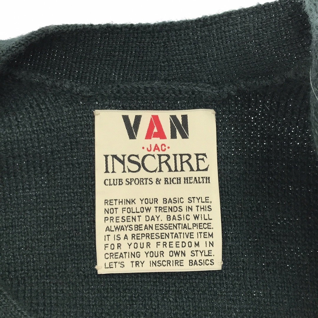 INSCRIRE(アンスクリア)のINSCRIRE アンスクリア 22AW VAN Letterd Cardigan カーディガン I22AW-K8 グリーン F レディースのトップス(カーディガン)の商品写真