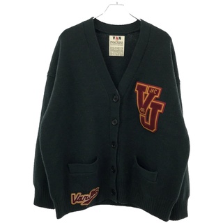 アンスクリア(INSCRIRE)のINSCRIRE アンスクリア 22AW VAN Letterd Cardigan カーディガン I22AW-K8 グリーン F(カーディガン)