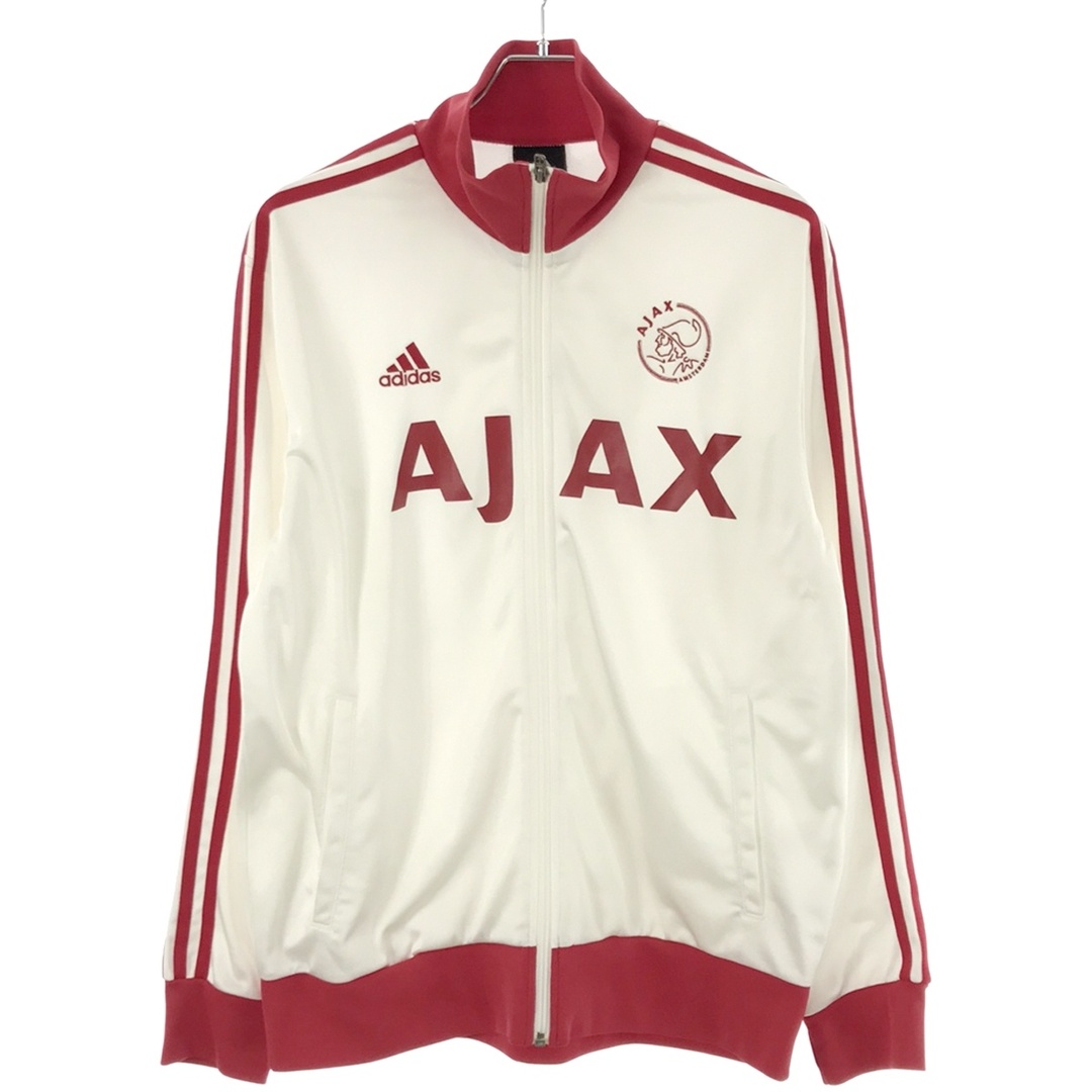 adidas(アディダス)のadidas アディダス AJAX プリントトラックジャケット JD1036 ホワイト×レッド M メンズのジャケット/アウター(その他)の商品写真