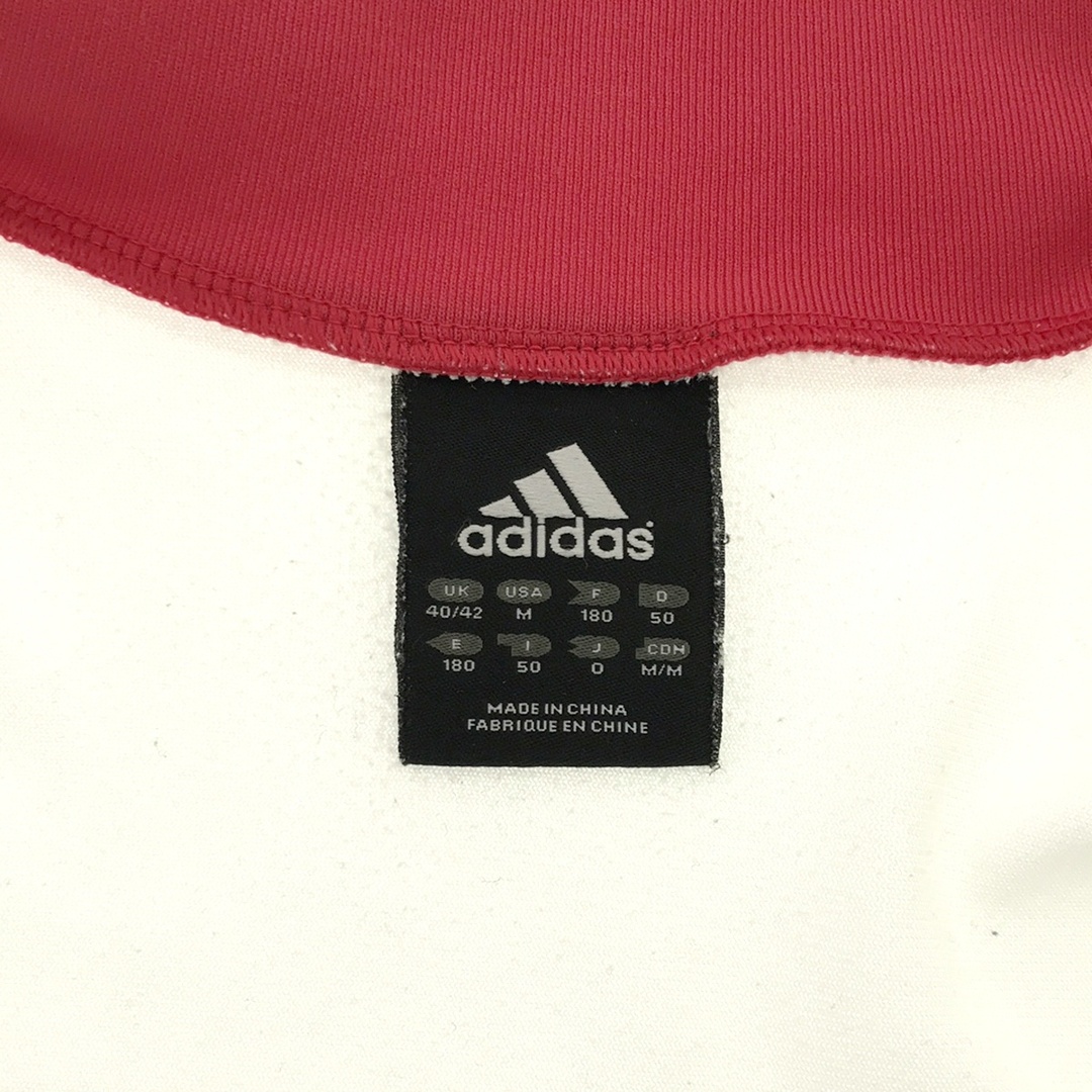 adidas(アディダス)のadidas アディダス AJAX プリントトラックジャケット JD1036 ホワイト×レッド M メンズのジャケット/アウター(その他)の商品写真