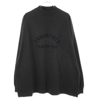 フィアオブゴッド(FEAR OF GOD)のESSENTIALS FEAR OF GOD エッセンシャルズ フィア オブ ゴッド 23SS アーチロゴ ロングスリーブカットソー  ブラック M(Tシャツ/カットソー(七分/長袖))