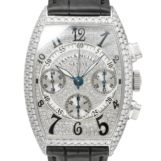 フランクミュラー(FRANCK MULLER)のトノウ カーベックス クロノグラフ アフターダイヤモンド Ref.7850CC 中古品 メンズ 腕時計(腕時計(アナログ))