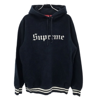Supreme - Supreme シュプリーム 16AW Reverse Fleece Sweatshirt フリースパーカー  ネイビー L