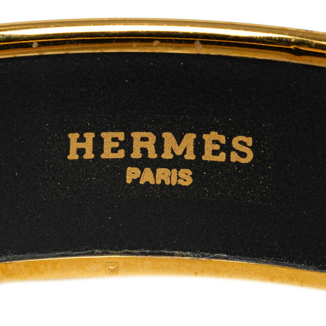 Hermes(エルメス)のエルメス エマイユGM 馬車 七宝焼き バングル メッキ レディース HERMES 【222-50892】 レディースのアクセサリー(ブレスレット/バングル)の商品写真