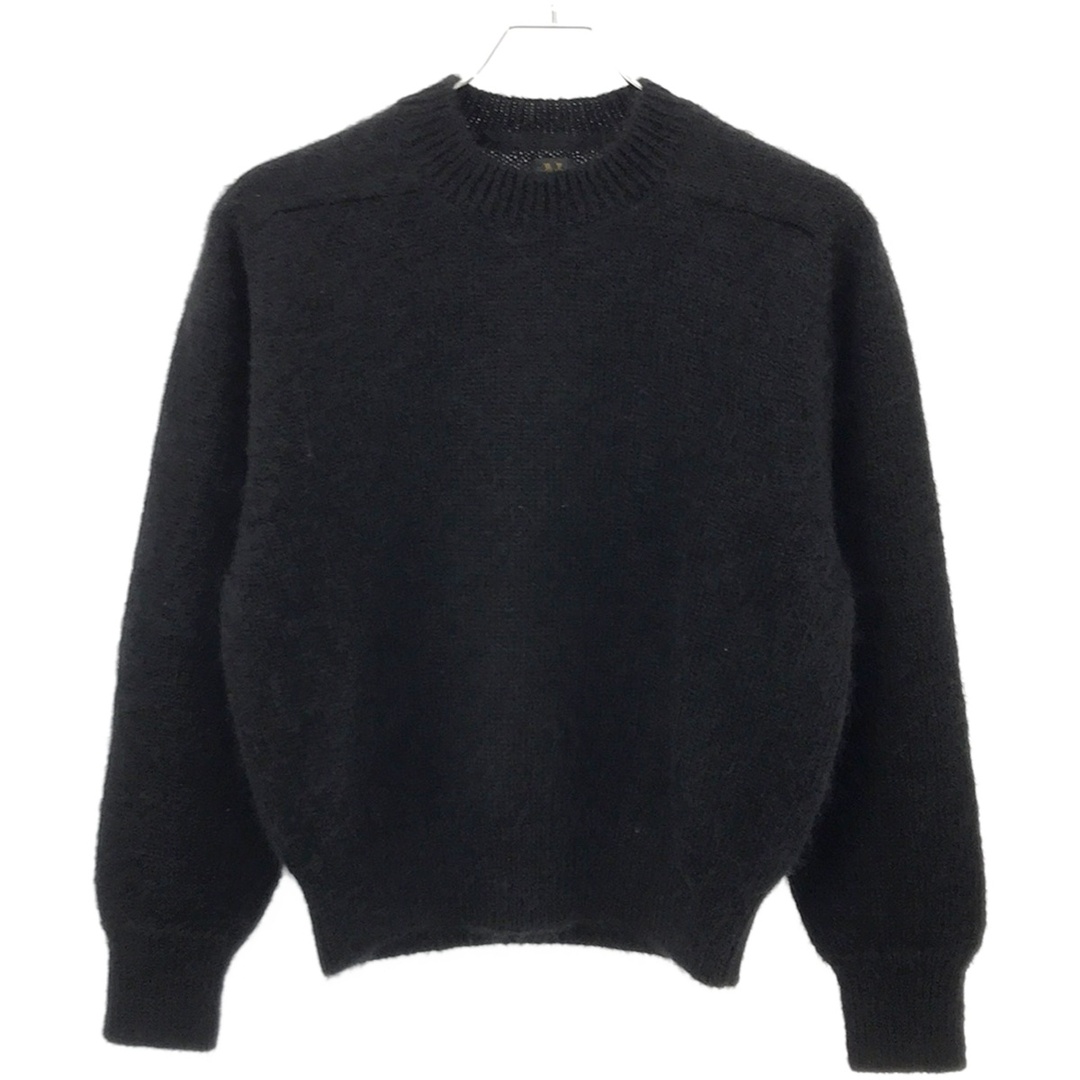 BATONER(バトナー)のBATONER バトナー CROPPED CREW NECK キッドモヘアニットセーター BN-23FL-043 ブラック 1 レディースのトップス(ニット/セーター)の商品写真