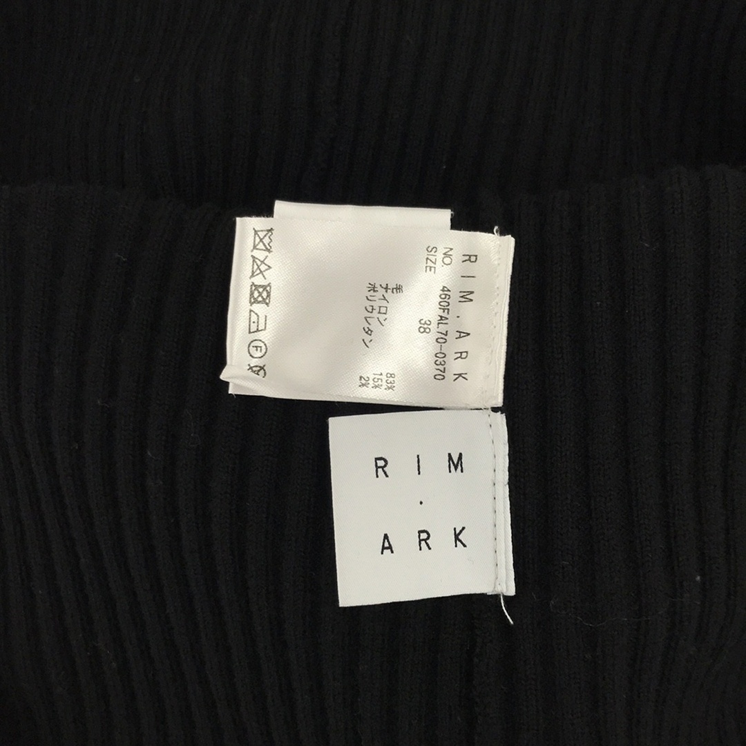 RIM.ARK(リムアーク)のRIM.ARK リムアーク 22AW Metal button highneck knit メタルボタンハイネックニットセーター 460FAL70-0370 ブラック 38 レディースのトップス(ニット/セーター)の商品写真