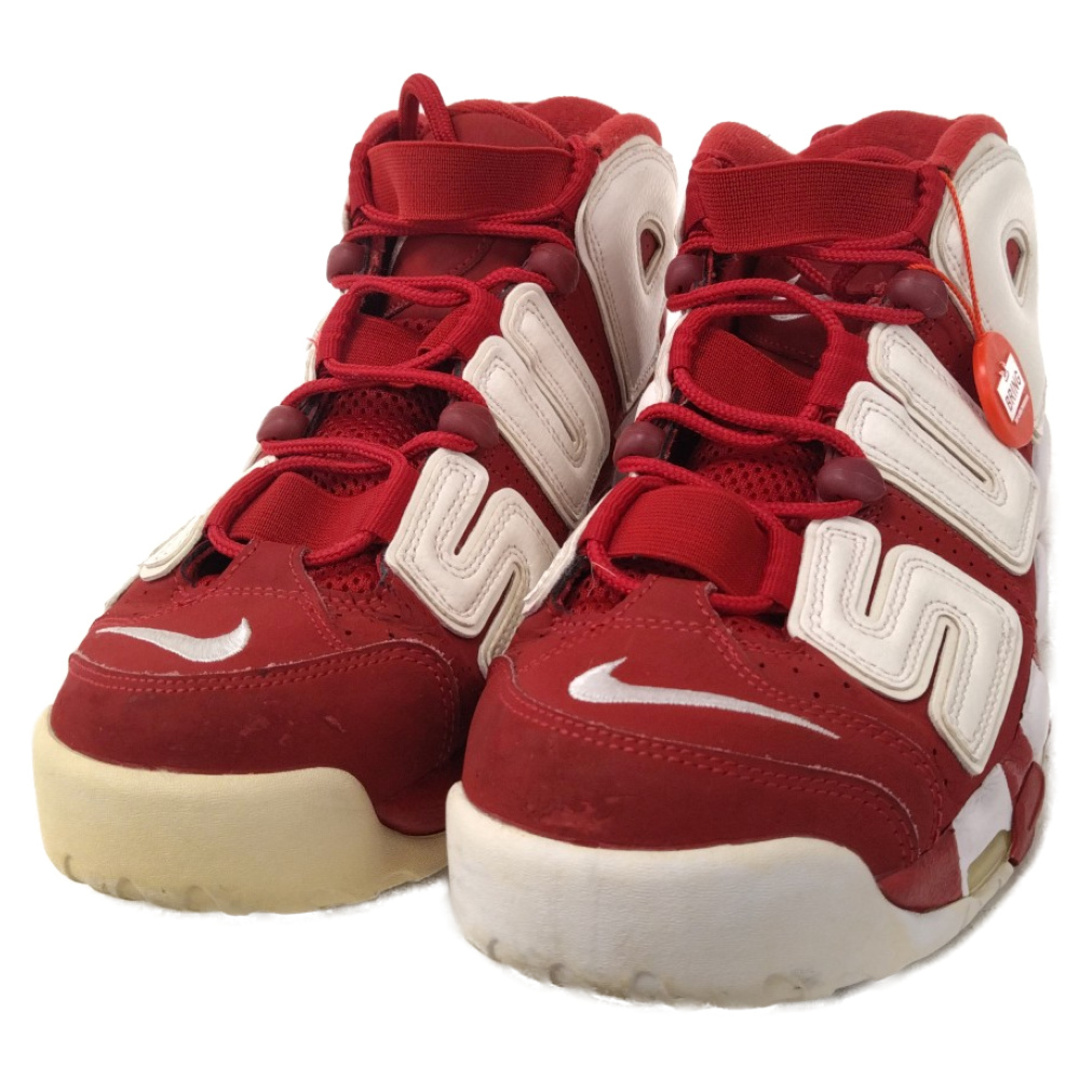 NIKE(ナイキ)のNIKE ナイキ ×SUPREME AIR MORE UPTEMPO 902290-600 シュプリーム エアモアアップテンポ モアテン ハイカットスニーカー レッド US9/27cm メンズの靴/シューズ(スニーカー)の商品写真