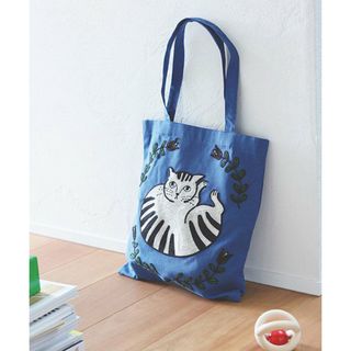 松尾ミユキ　エンブロイダリー　トートバッグ　松尾ミユキバック　猫　peony(トートバッグ)