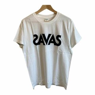 ザバス(SAVAS)のSAVAS サバス　Tシャツ ロゴプリント プロテイン 筋トレ ホワイト　白　L(Tシャツ/カットソー(半袖/袖なし))