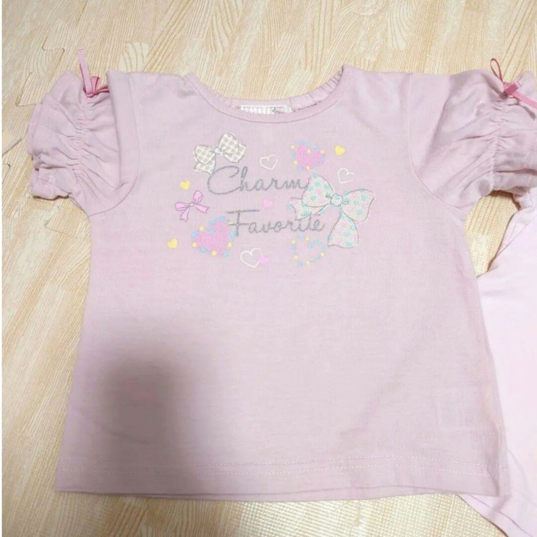 motherways(マザウェイズ)のmotherways♡半袖Tシャツ♡２枚セット キッズ/ベビー/マタニティのキッズ服女の子用(90cm~)(Tシャツ/カットソー)の商品写真