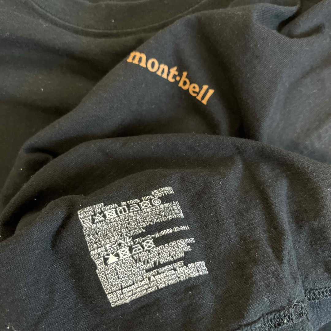 mont bell(モンベル)のmont-bell モンベル　Tシャツ ブラック　XL メンズのトップス(Tシャツ/カットソー(半袖/袖なし))の商品写真