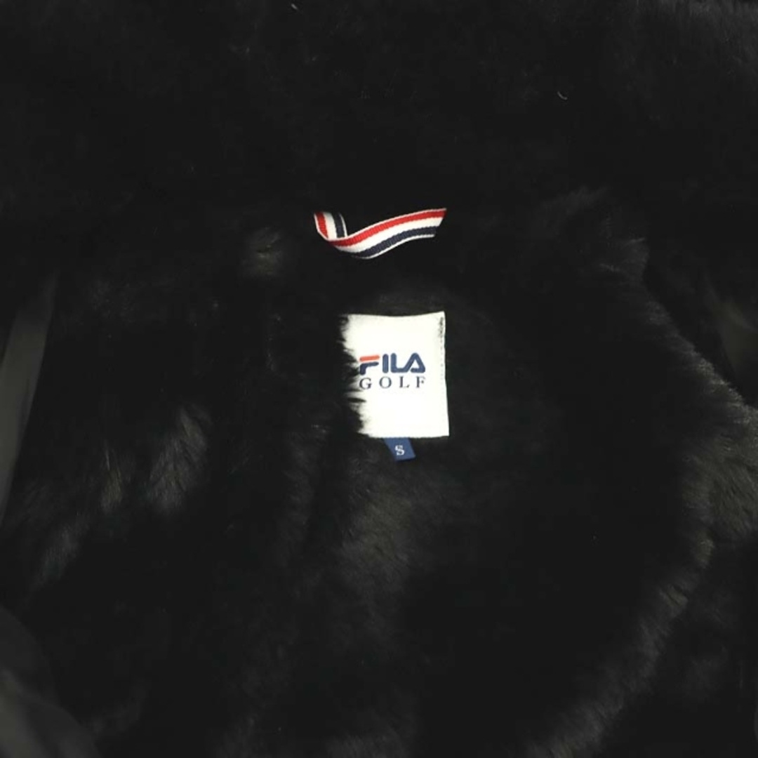 FILA(フィラ)のフィラ FILA ゴルフ ダウンコート ロング フード ジップアップ S 黒 レディースのジャケット/アウター(ダウンコート)の商品写真