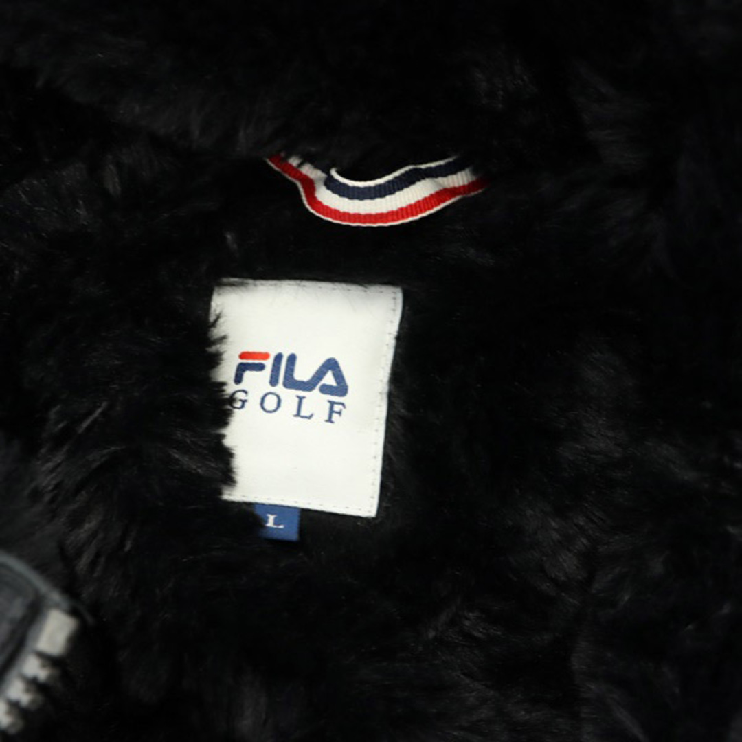 FILA(フィラ)のフィラ ゴルフ ダウンコート ロング フード ジップアップ フェイクファー スポーツ/アウトドアのゴルフ(ウエア)の商品写真