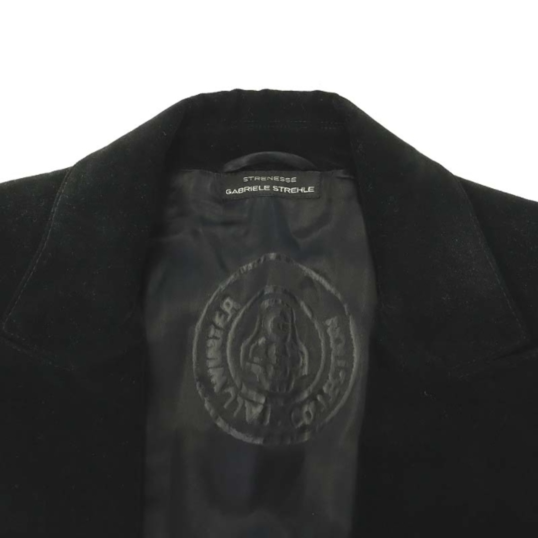 ストラネス GABRIELE STREHLE ベロアジャケット I40 M 黒 レディースのジャケット/アウター(その他)の商品写真