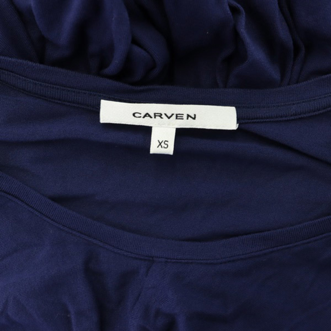 CARVEN(カルヴェン)のカルヴェン ギャザー プルオーバーワンピース ドレス 半袖 膝丈 ツイスト レディースのワンピース(ひざ丈ワンピース)の商品写真
