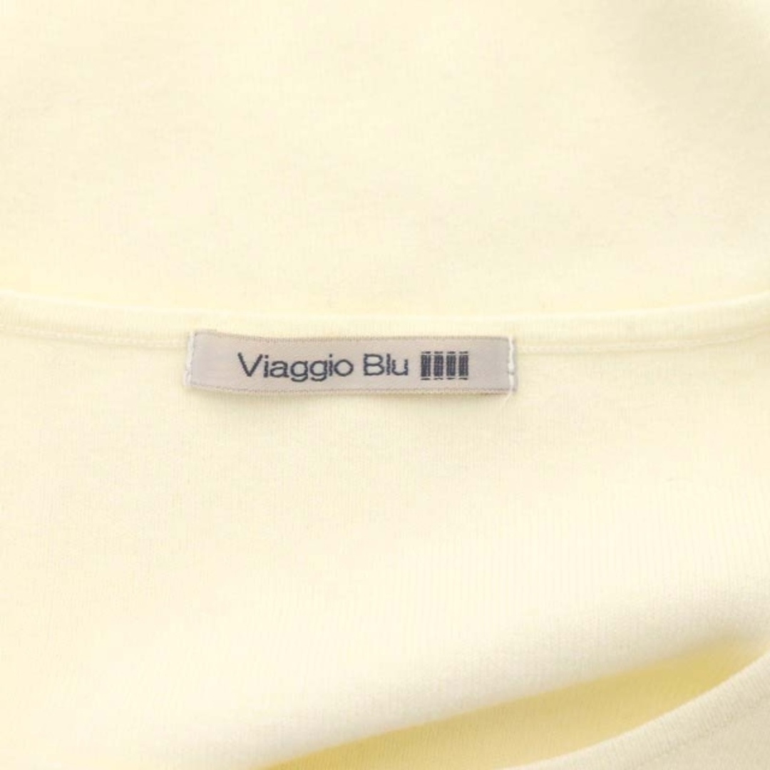 VIAGGIO BLU(ビアッジョブルー)のビアッジョブルー 袖口フェイクパール ニット セーター 長袖 1 アイボリー レディースのトップス(ニット/セーター)の商品写真