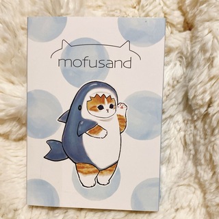 モフサンド(mofusand)のmofusand サメにゃん メモ帳 ブックメモ パタパタメモ(キャラクターグッズ)