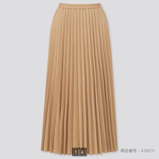 ユニクロ(UNIQLO)のUNIQLO アコーディオンプリーツロングスカート（丈標準78〜82cm）(ロングスカート)