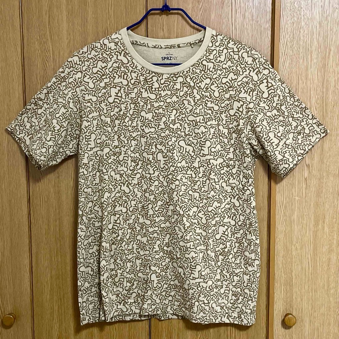 UNIQLO(ユニクロ)のUNIQLO×Keith Haring 総柄Tシャツ  Lサイズ メンズのトップス(Tシャツ/カットソー(半袖/袖なし))の商品写真