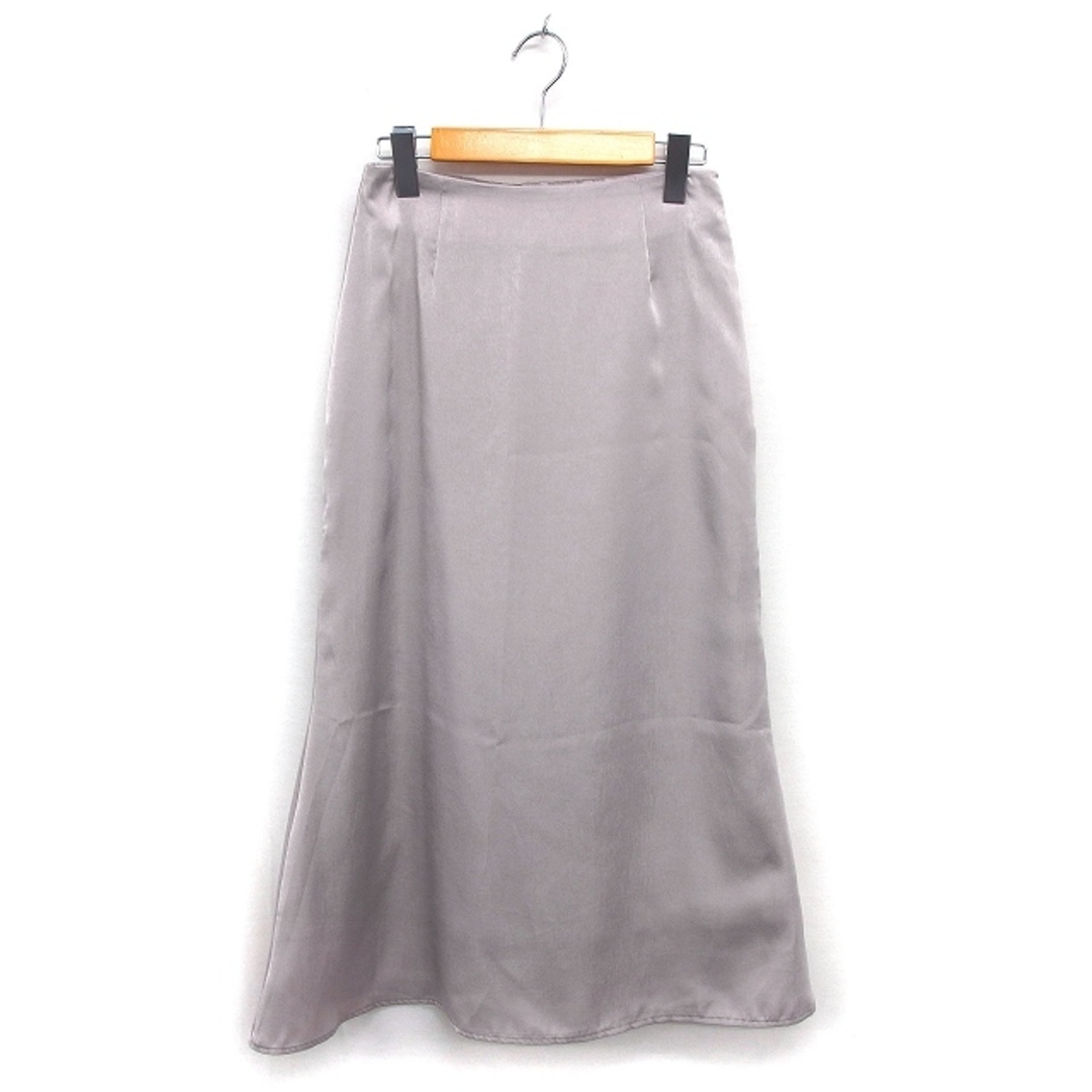VICKY(ビッキー)のビッキー スカート フレア ロング マキシ丈 シンプル サイドジップ 透け感 1 レディースのスカート(ロングスカート)の商品写真