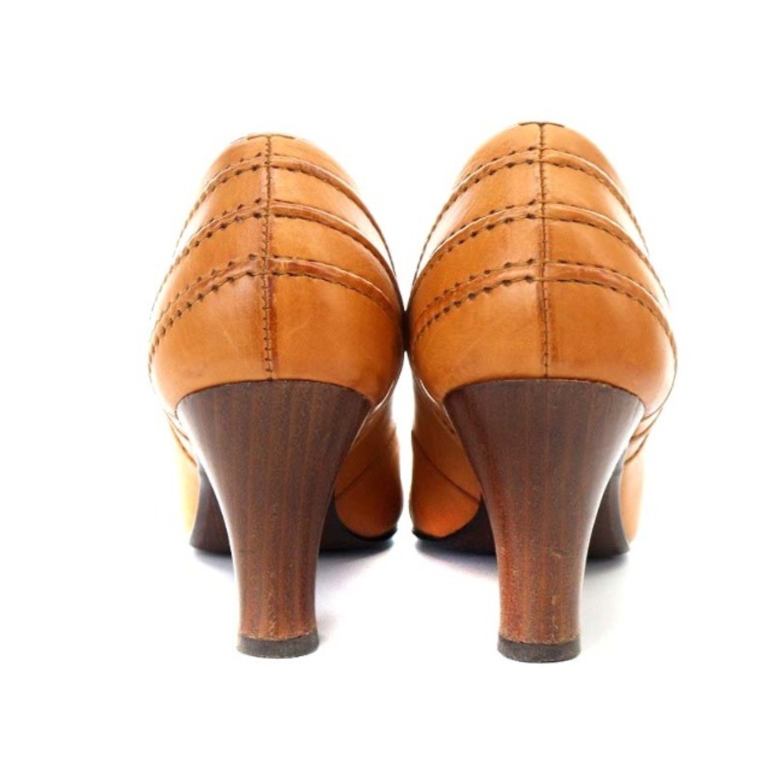 atelier brugge(アトリエブルージュ)のアトリエブルージュ パンプス ハイヒール ラウンドトゥ 22.5cm キャメル レディースの靴/シューズ(ハイヒール/パンプス)の商品写真
